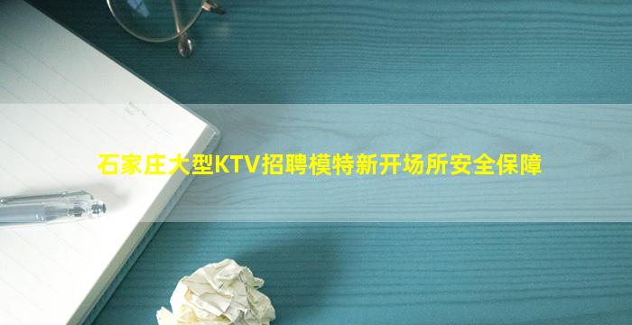 石家庄大型KTV招聘模特新开场所安全保障